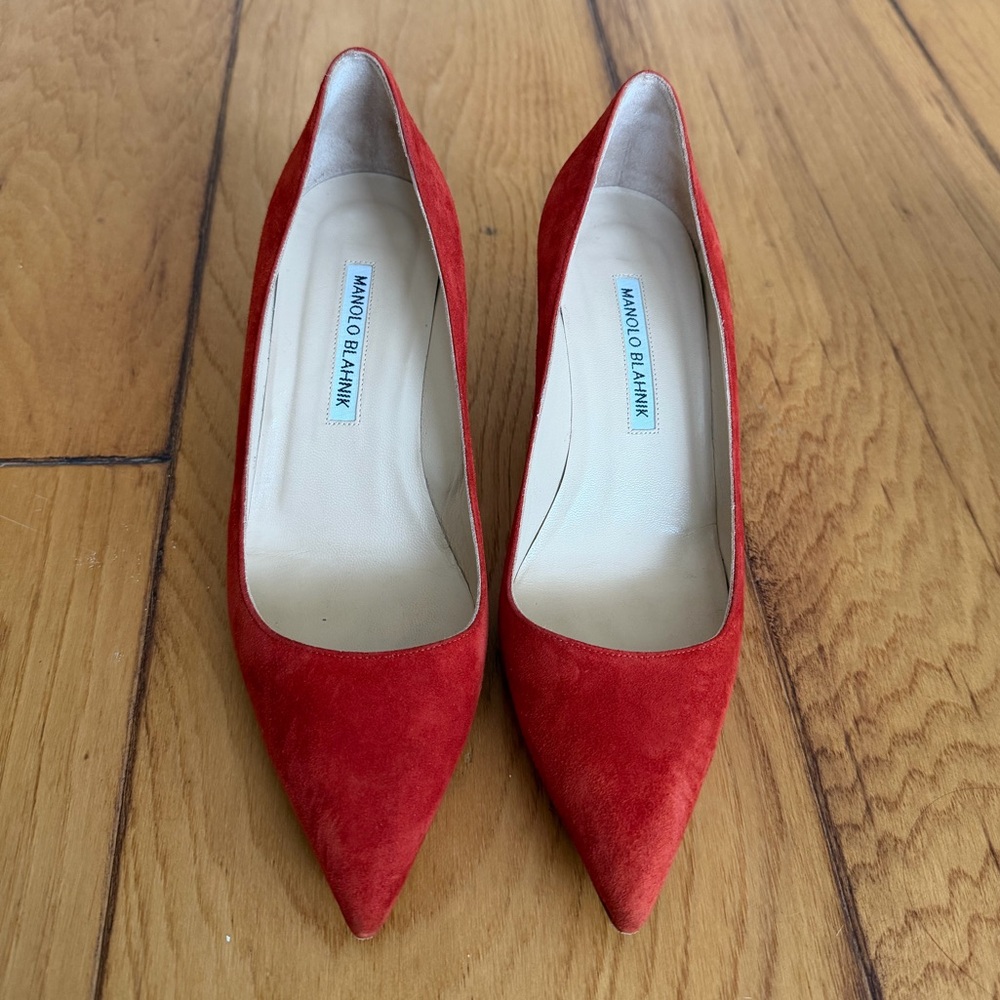 Manolo Blahnik BB 50 pointed toe Pumps size 37.5